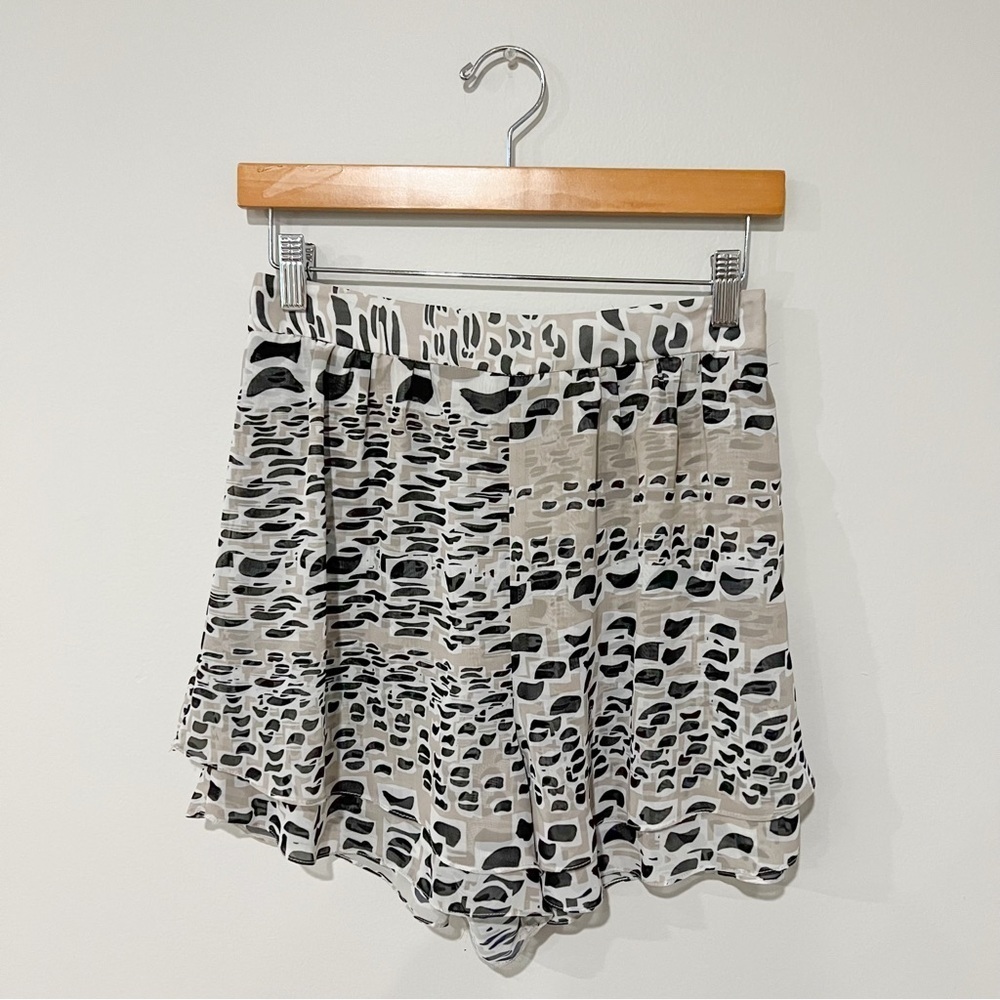 Hunter Bell Silk Abstract Shorts